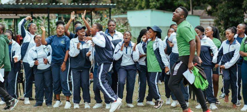 Students enjoying school sports activities