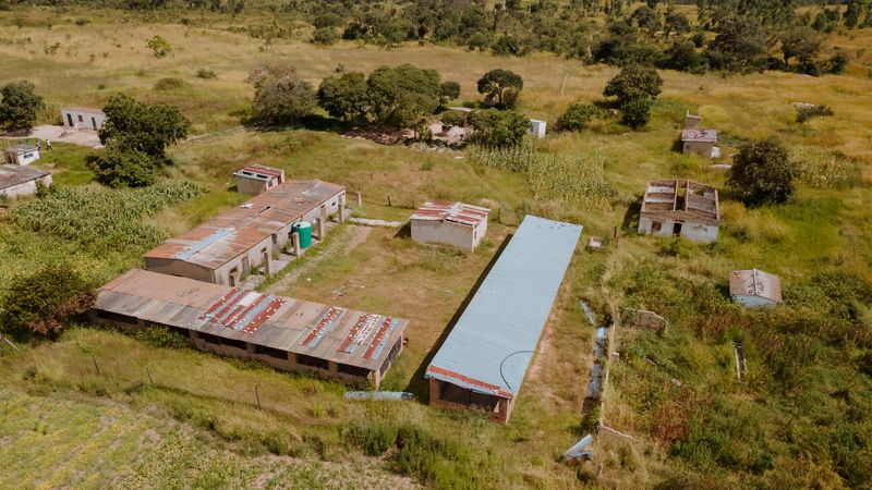 Chegutu school buildings and grounds viewed from above