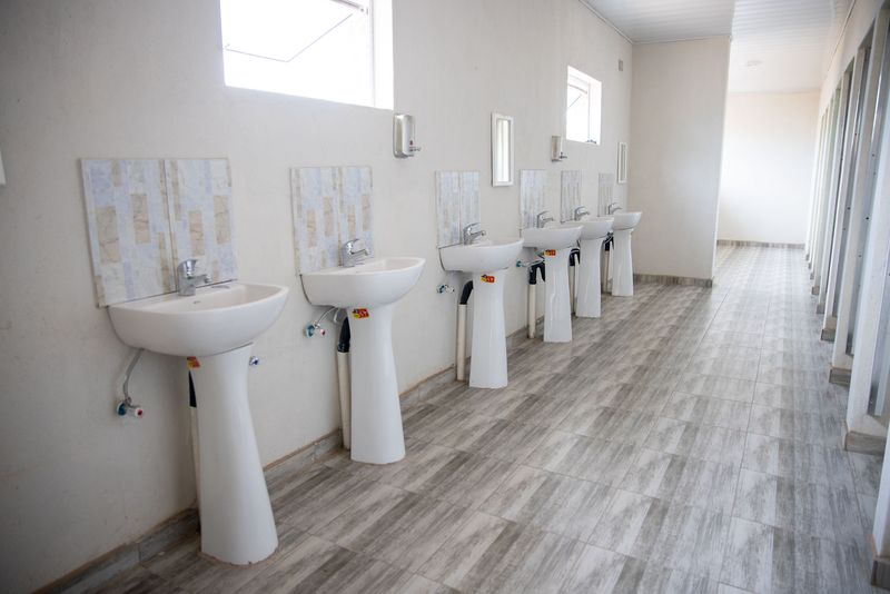 Washroom facilities at the Chegutu boarding hostel